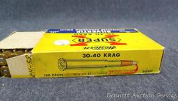 20 rounds Western SuperX .30-40 Krag, 180 grain Silvertip. Nice box.