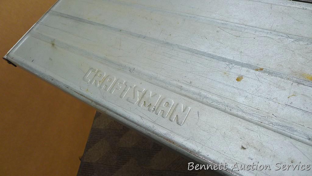 Craftsman 10" table saw with two miter gauges, Align-A-Rip precision rip fence, table extensions,
