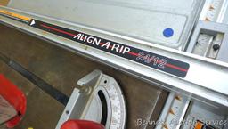 Craftsman 10" table saw with two miter gauges, Align-A-Rip precision rip fence, table extensions,