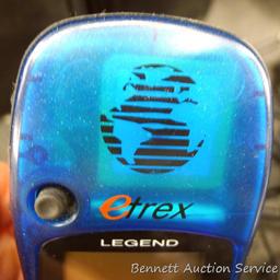 Garmin eTrex Legend personal navigator with new batteries. Seller guarantees works. Comes with