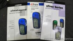 Garmin eTrex Legend personal navigator with new batteries. Seller guarantees works. Comes with