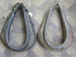 Pair of horse collars, each about 26" tall.