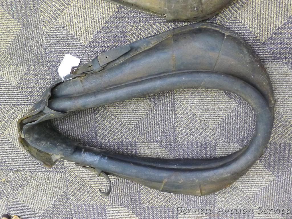 Pair of horse collars, each about 26" tall.