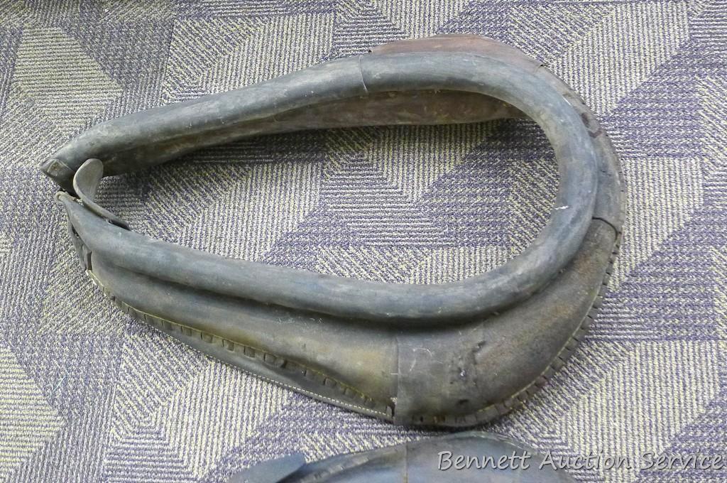 Pair of horse collars, each about 26" tall.