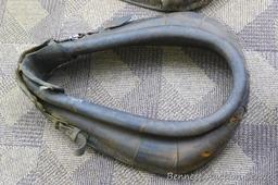 Pair of horse collars, each about 26" tall.
