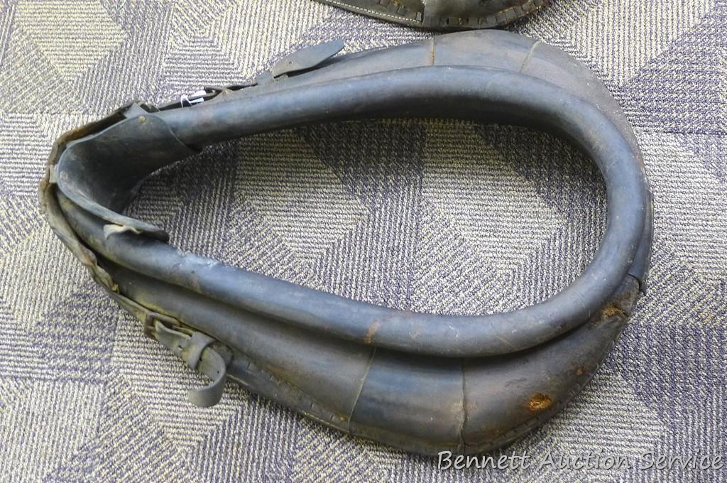 Pair of horse collars, each about 26" tall.
