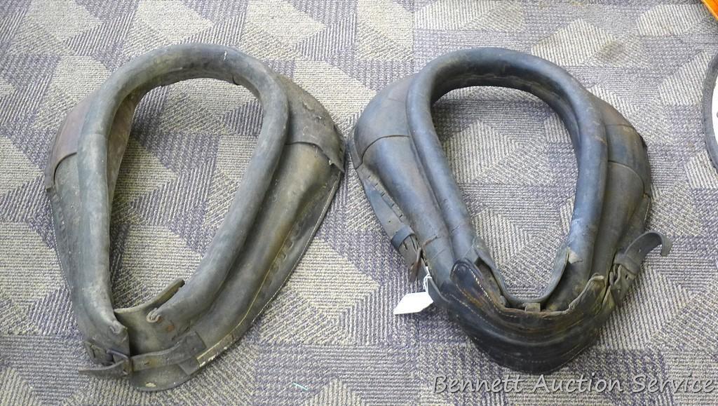 Pair of horse collars, each about 26" tall.