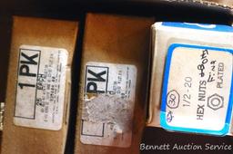 Jam nuts, hex nuts, bolts, screws, fin nuts, more.