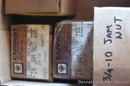 Jam nuts, hex nuts, bolts, screws, fin nuts, more.