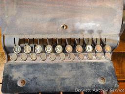 National cash register size 726 is in decent condition and will clean up nicely. Measures 15" wide x