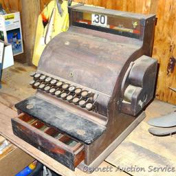 National cash register size 726 is in decent condition and will clean up nicely. Measures 15" wide x
