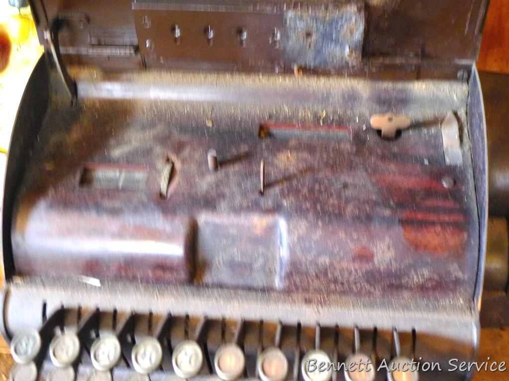 National cash register size 726 is in decent condition and will clean up nicely. Measures 15" wide x