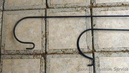 Two shepherd's hooks. Taller is approx. 7-1/2'.