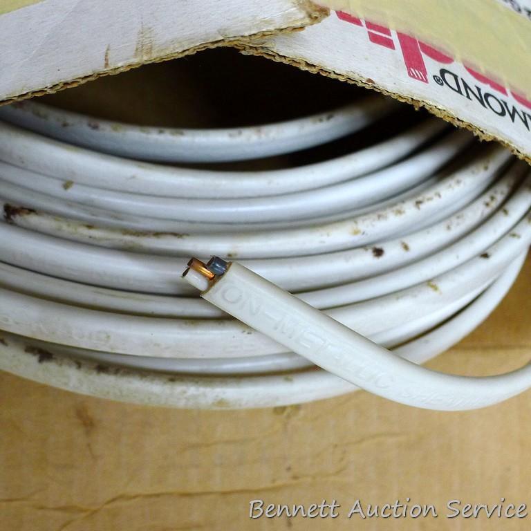 Partial rolls of building wire incl 12-2 NM-B with ground, 14-2 NM-B with ground and 12-3 G type