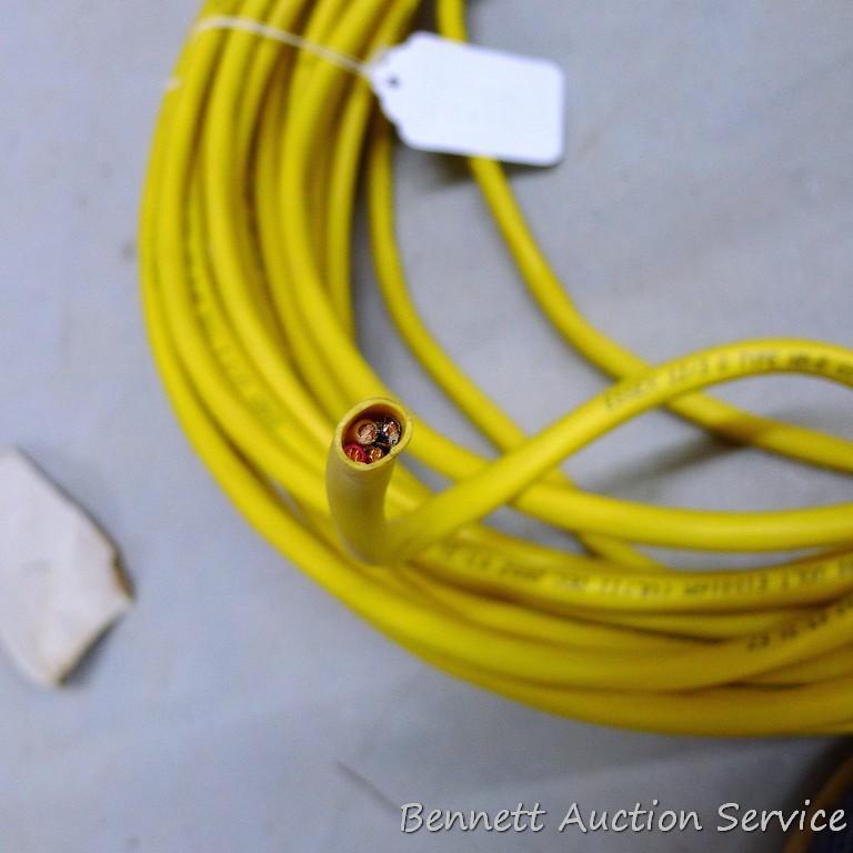 Partial rolls of building wire incl 12-2 NM-B with ground, 14-2 NM-B with ground and 12-3 G type