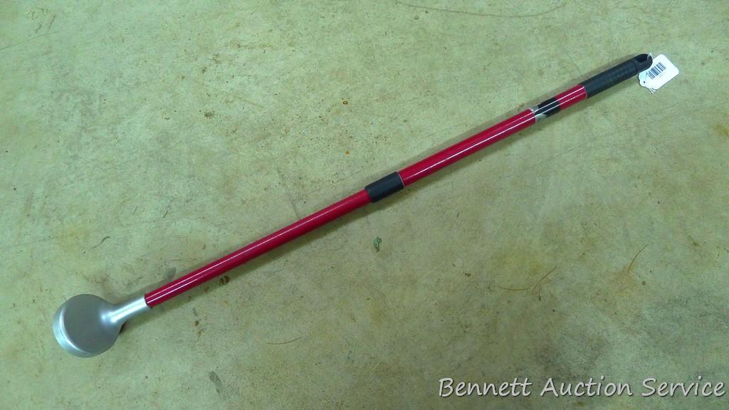 Extendable handled magnet for picking up nails around the job sight. Extends from 24" to 38".