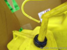 Two 6 gallon diesel totes with nozzles and air intake.