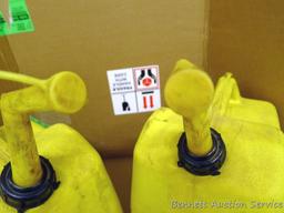 Two 6 gallon diesel totes with nozzles and air intake.