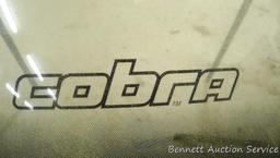 ATV windshield is 36-1/2" x 21".