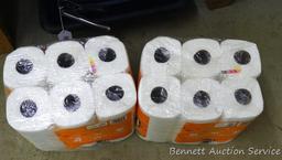 No Shipping.  Two new pkgs. Paper towel plus 3 partial rolls; 2 boxes Kleenex; 1-1/2 gallons bleach;