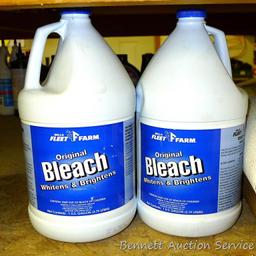 No Shipping.  Two new pkgs. Paper towel plus 3 partial rolls; 2 boxes Kleenex; 1-1/2 gallons bleach;