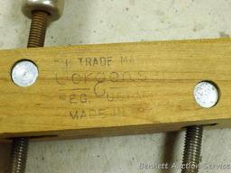 Pair of nice No 1 10" Jorgensen wood clamps.