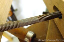 Pair of nice No 1 10" Jorgensen wood clamps.