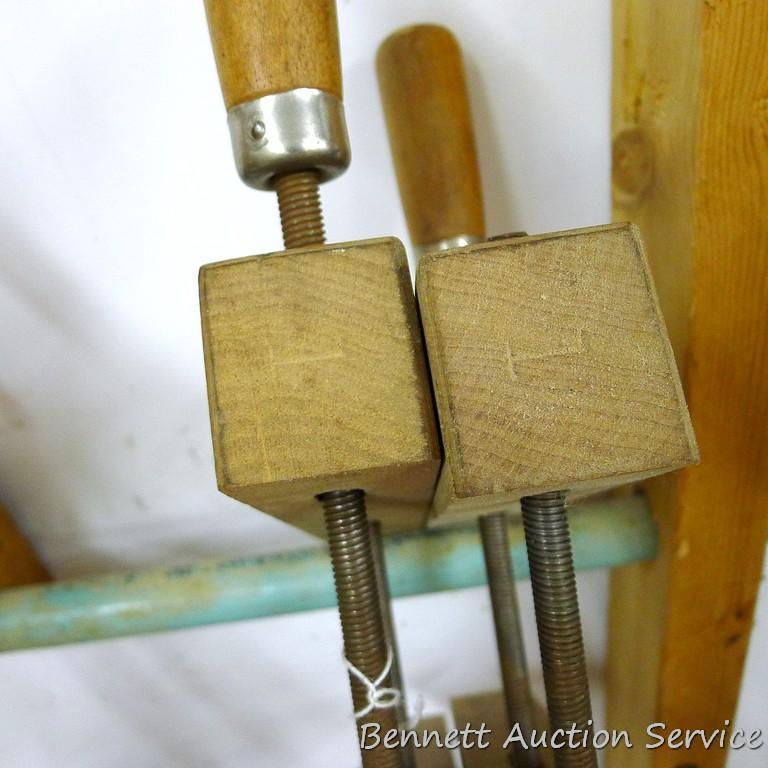 Pair of nice No 1 10" Jorgensen wood clamps.