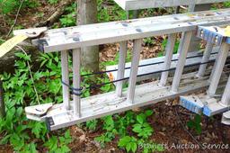 Werner Duty-master Type 1A extra heavy duty industrial extension ladder Model D1540-2. Total section