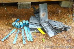 Six roof jacks for 6" planking, plus seven A jacks, sheathing and roofing brackets.