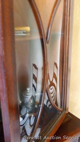 Beautiful antique china hutch is in good condition, glass and trim are intact. Measures 6'8" high x