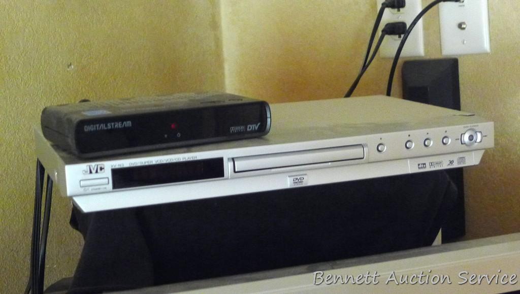 42" Haier plasma television; TV is model 42EP24S. JVC XV-N3 DVD/CD player. Both units power up and