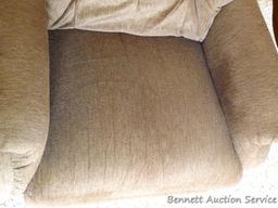 La-Z-Boy rocker recliner is a nice smaller size. Foot rest raises as it should. All in good