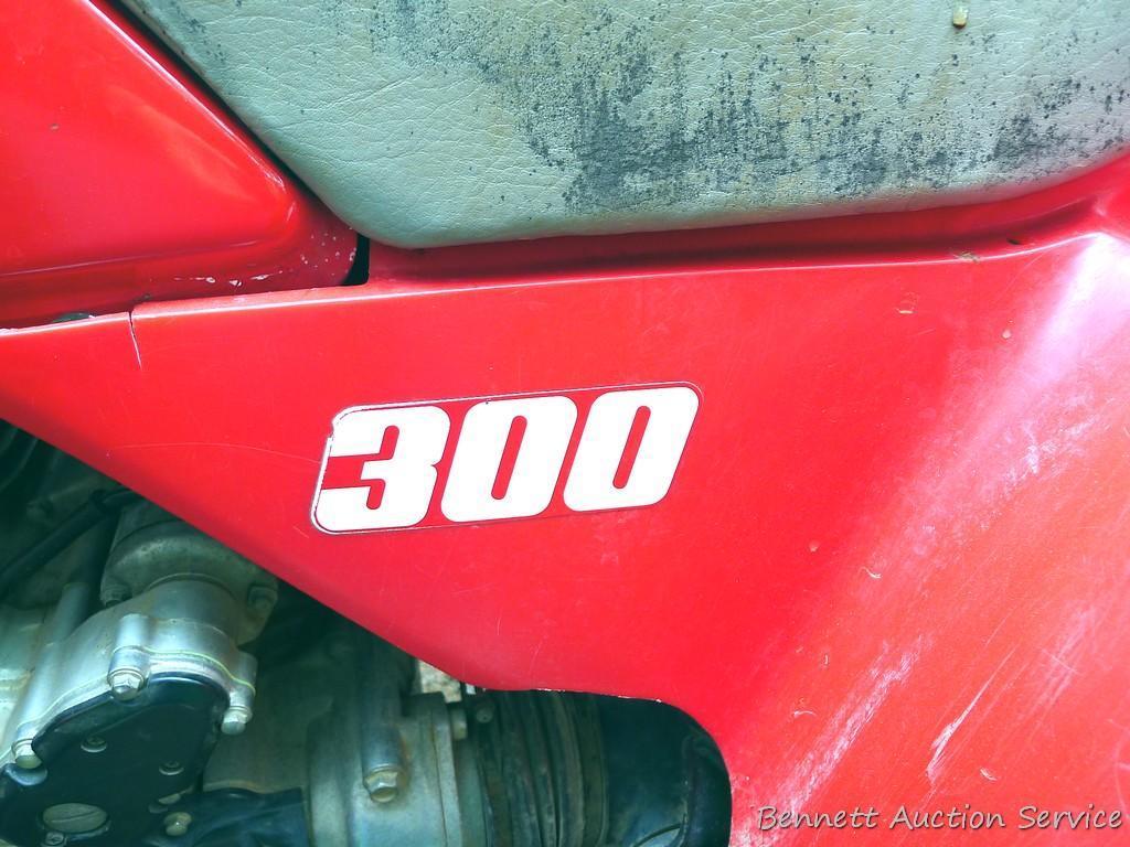 Honda Fourtrax 300 4x4 ATV starts, runs and drives well. Tires have good tread and minor checking.