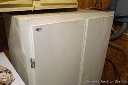 Storage cabinet could be wall mounted and is handy for garage, basement, etc. Measures approx. 51"