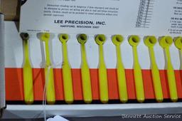 Lee Powder Measure Kit with slide chart and original box. Measures .3 cc to 4.3 cc.