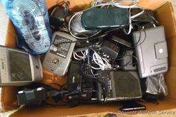 Palm wireless keyboard, Radio Shack radio, Sio Scan atomic clock, Panasonic phone base, more.