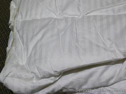 Twin size goose down comforter in good condition.