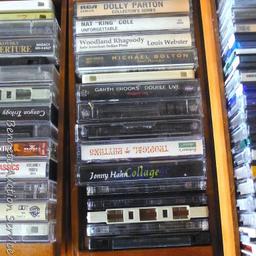 CDs and cassette tapes including nature sounds, Leann Rimes, Garth Brooks, Willie Nelson, Paul Simon