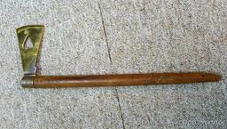 Two decorative tomahawks in good condition. Larger is 23".