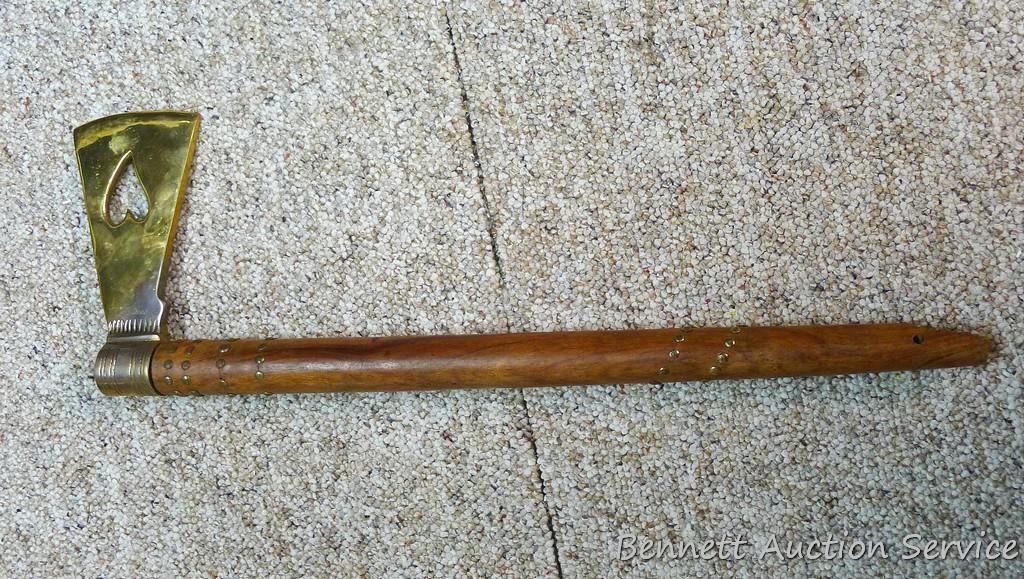 Two decorative tomahawks in good condition. Larger is 23".