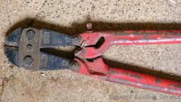 HKP bolt cutter No. 2 with capacity 1/2 soft and 3/8 hard is 30" long.