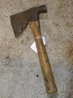 Plumb brand shingling hatchet is 13-1/2" long with a 3-1/2" x 6" head.