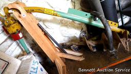 3 point post hole auger attachment. Auger section is nearly 4'. 12" diameter. Has category 2 hitch