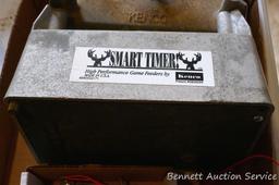 Two Kenco Smart Timer game feeders and motors. Each is 5-1/2" x 8-1/2" x 5".