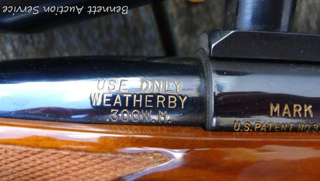 Weatherby Mark V bolt action rifle in .300 Weatherby Magnum. This rifle is 1 of 1000 commemorating