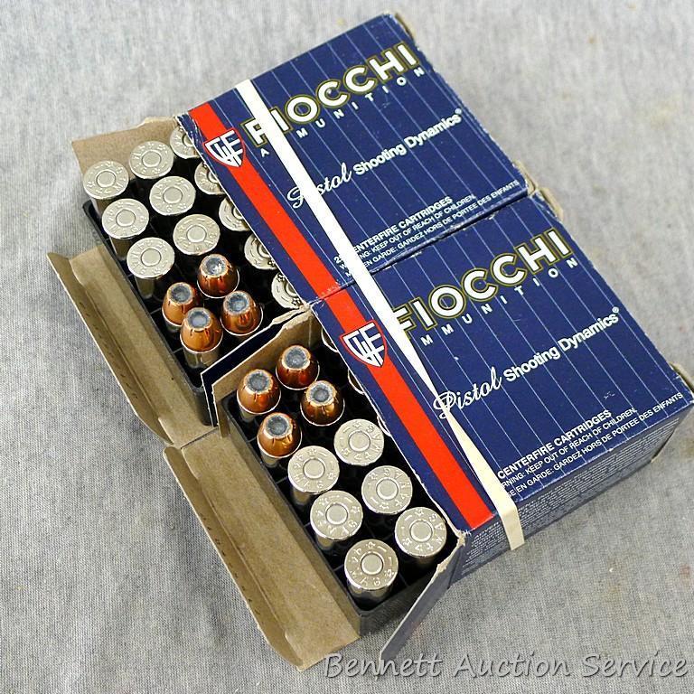 50 rounds Fiocchi .44 Magnum 240 gr. XTP hollow point cartridges factory loaded in nickel plated