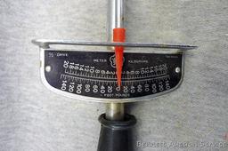1/2" drive torque wrench is 19" long.