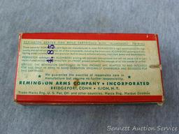 20 rounds of Winchester Super-X .303 Savage 190 gr silvertip ammunition; 20 rounds of Remington