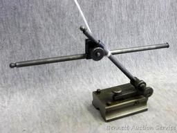 General No. 398 miniature surface gage with truing dowels, micro-adjustment and 7-1/4" rod.